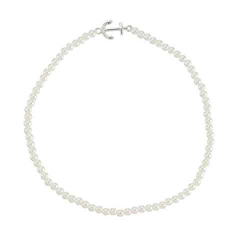 126002 Imitation Pearl Stretch Anklet