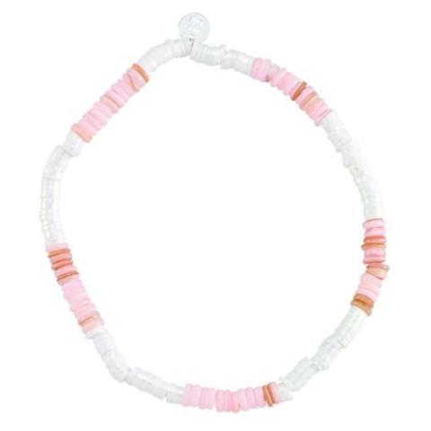 215409 Shell and Pearlized Fimo Bracelet