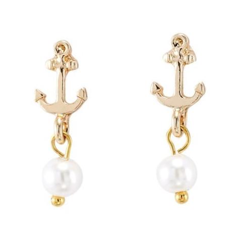 402244 Mini Anchor Dangle Earrings