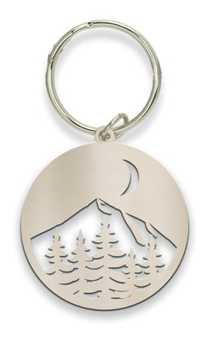 Keychain Pendant - Mountain Scene