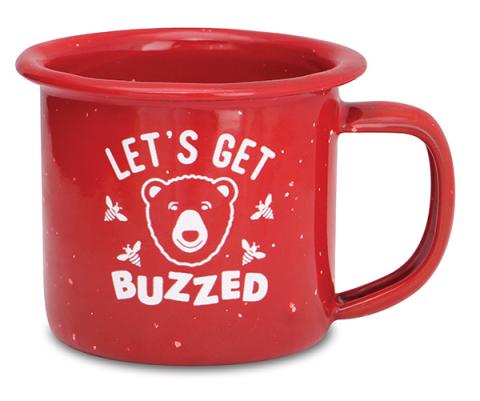 Shot Mini Camp Mug - Let's Get Buzzed Bear