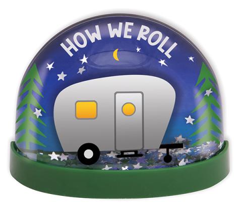 Magnet Snowglobe - Camper