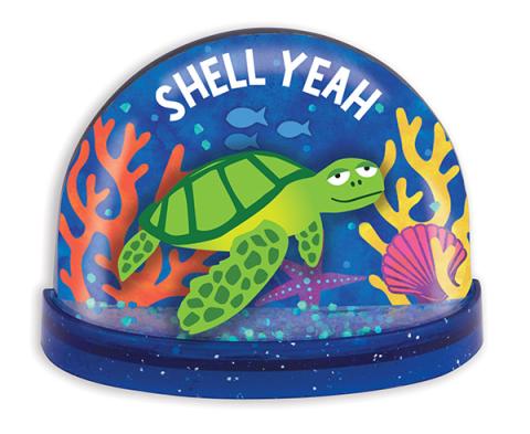 Magnet Snowglobe - Shell Yeah Turtle