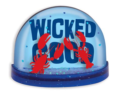 Magnet Snowglobe - Wicked Good Lobster