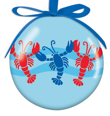 Ball Ornament - Lobster Line Dance