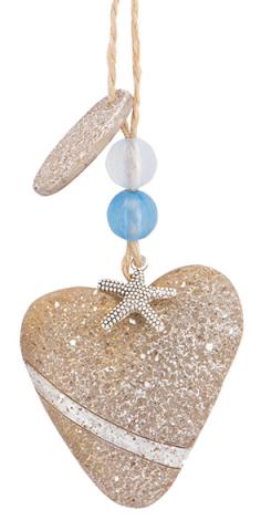 Resin Ornament - Stone Heart