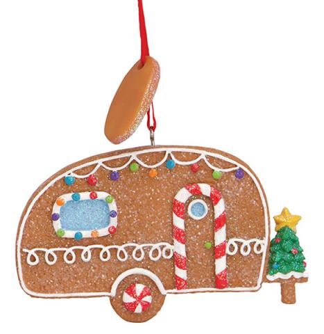 Resinn Ornament - Gingerbread Camper