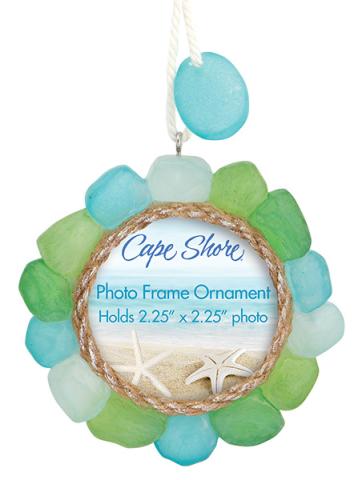 Resin Ornament Picture Frame - Sea Glass