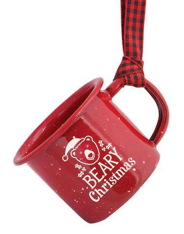 Mini Camp Mug Ornament - Beary Christmas