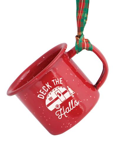 Mini Camp Mug Ornament - Camper Deck The Halls