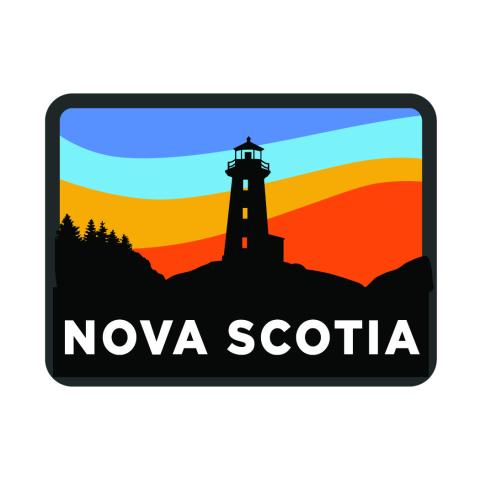 Nova Scotia Sundown Lighthouse Patch