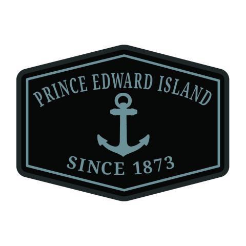 Prince Edward Island Greyscale Anchor Patch