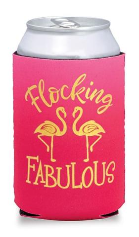 Beverage Cooler - Flocking Fabulous Flamingos