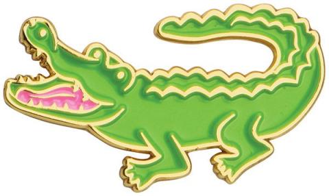 Lapel Pin Enamel - Aligator