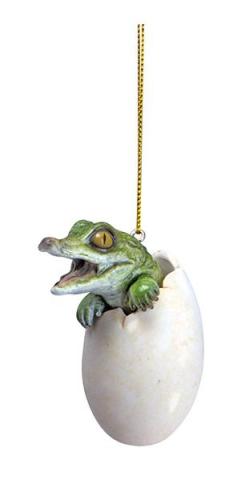 Glossy Resin Ornament - Alligator Hatching