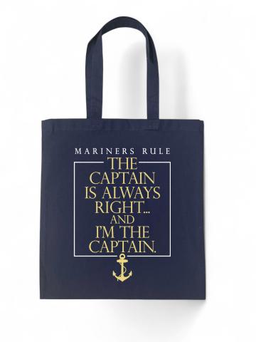 Mariners Rule Navy Tote